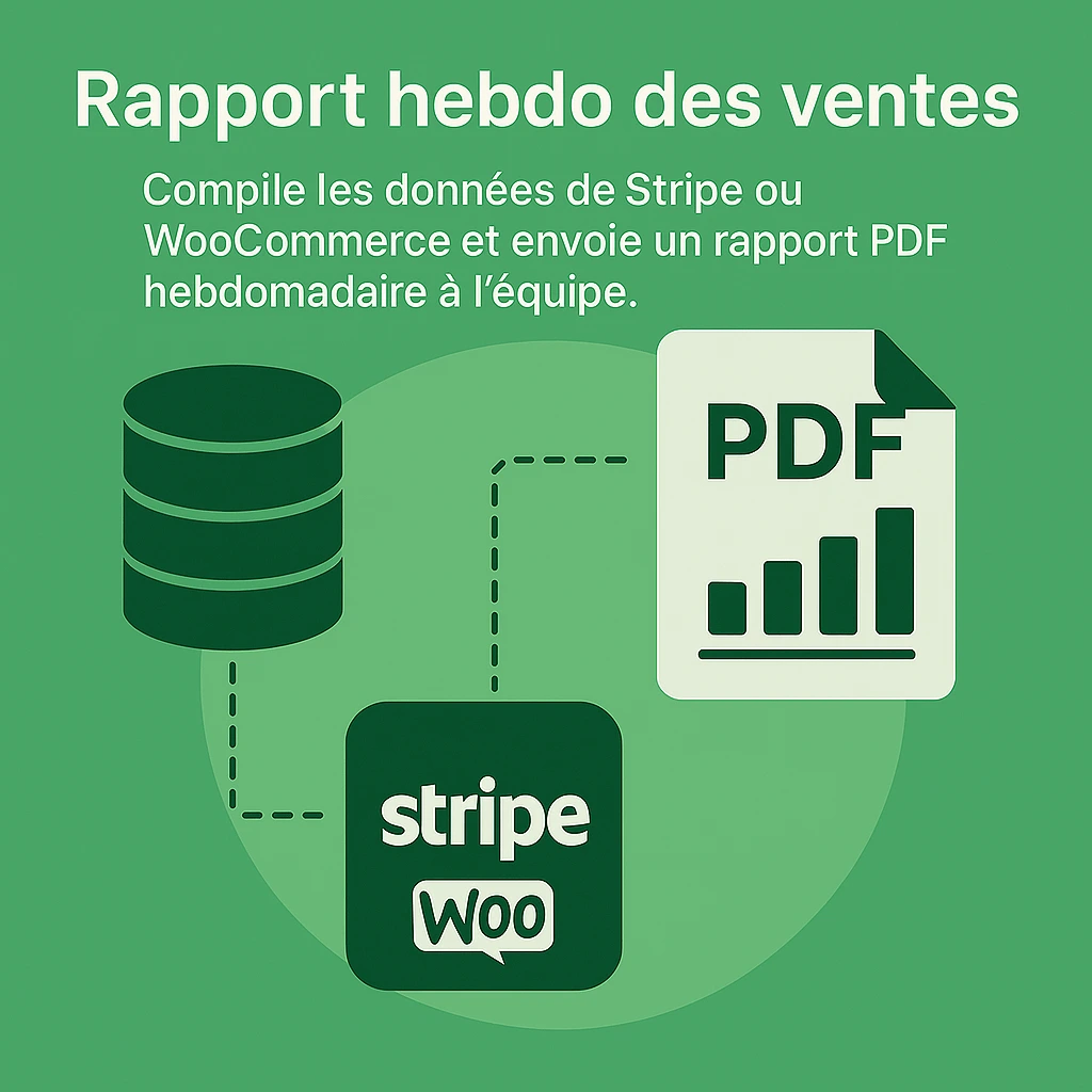 Rapport hebdo des ventes
