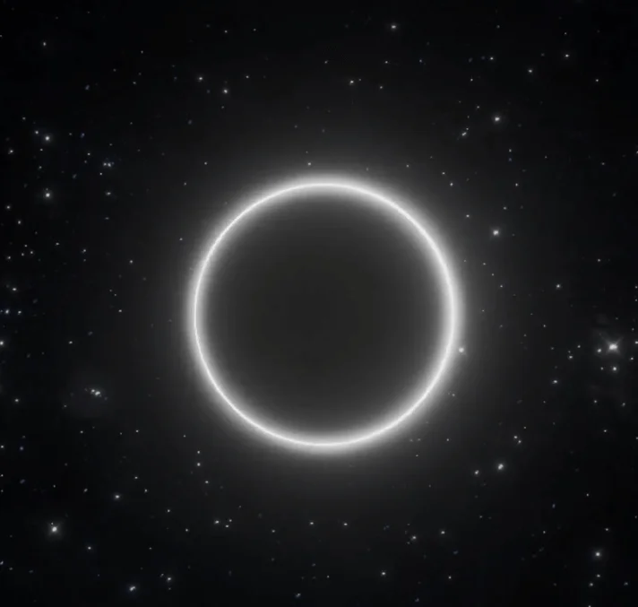 Animation 3D d'une éclipse planétaire stylisée créée par Dev'reux Normandie